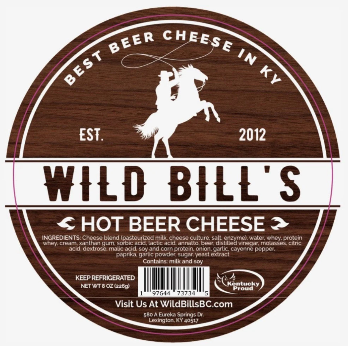 Wild Bill’s Beer Cheese - 10lb Tub - Hot